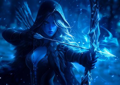 Magic Night Elf Ice Archer