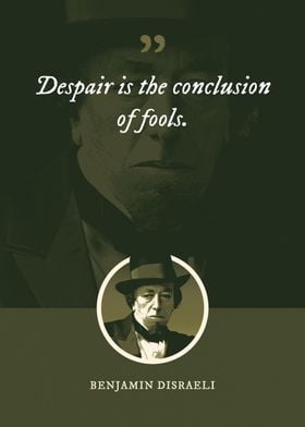 Despair is the conclusion 