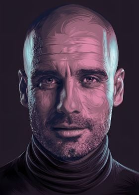 pep guardiola portrait