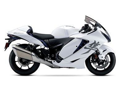 Suzuki Hayabusa White bike