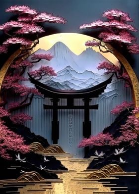 Japanese Torii epic Shrine