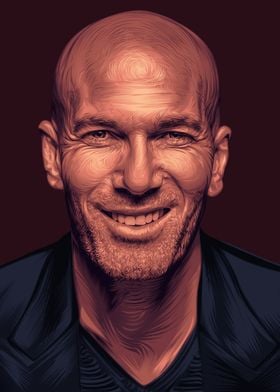 zinedine zidane portrait