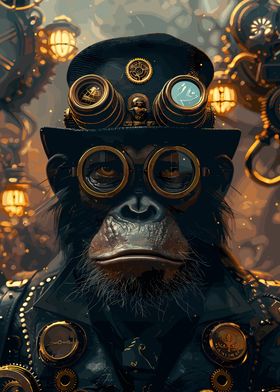 Steampunk Animale Ape