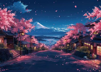 Cherry Blossom Japan Art