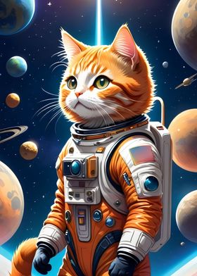 cat in a space suit