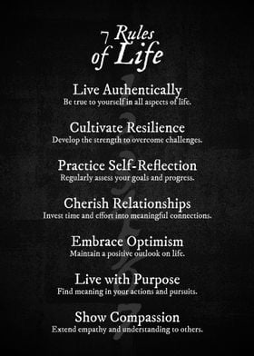 7 Rules of Life