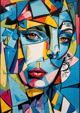 Abstract Woman Cubism