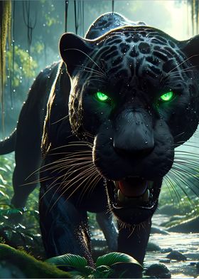 Black Jaguar Hunting