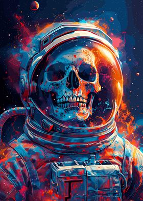 Skull Cosmic Space