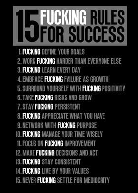 15  Rules For Success