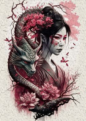 Geisha dragon