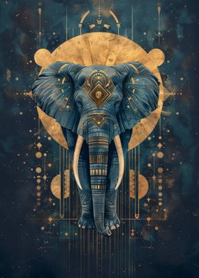 geometric elephant