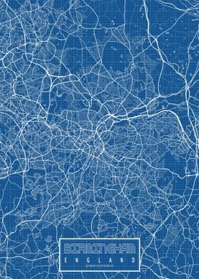 Birmingham Map Blueprint