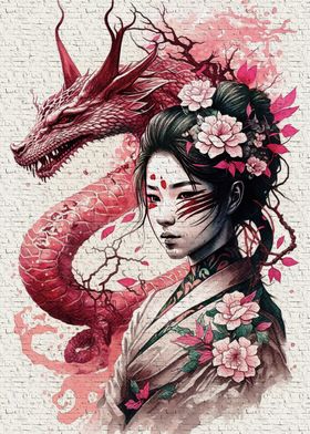 Geisha dragon