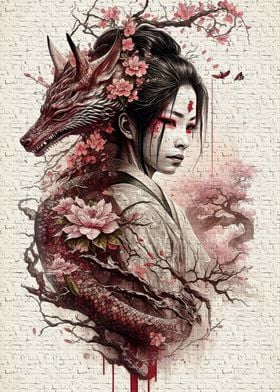 Geisha dragon