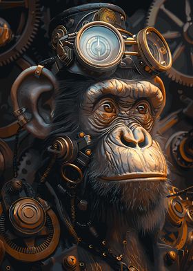 Steampunk Ape Animal