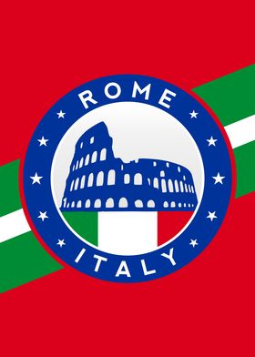 Italia Roma Poster