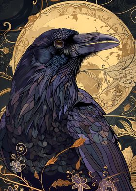 Art Nouveau Raven