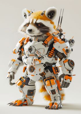 Racoon Android Cyborg