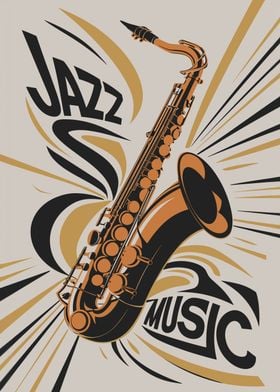 Jazz Music Saxophone Art