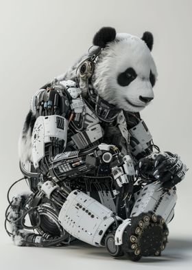 Panda Cyborg Android Cyber