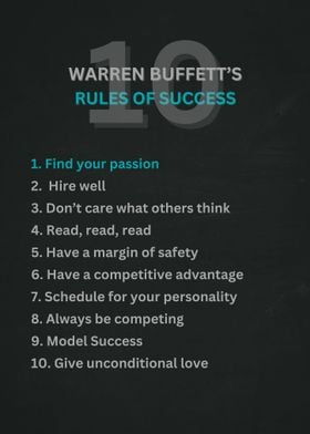 Success Rules fo Buffett