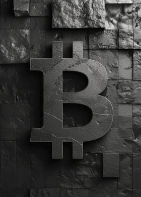 Abstract Bitcoin Logo