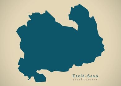 South Savonia Finland map
