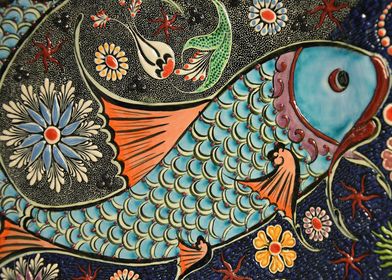 ceramic painting fish