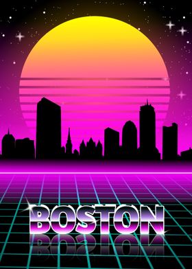 Boston city synthwave