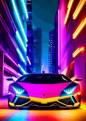 Lambo in The city