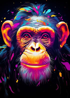 Neon Chimpanzee