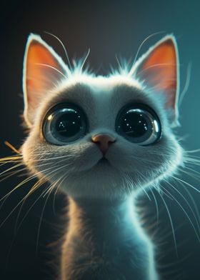 Cute cartoon cat