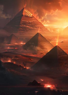 Egypt Pyramide Sunset