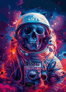 Skull Cosmic Space