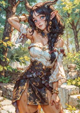 Fantasy Woodland Fae Woman