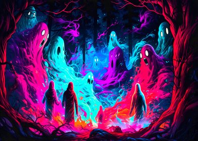 Haunted Forest Art