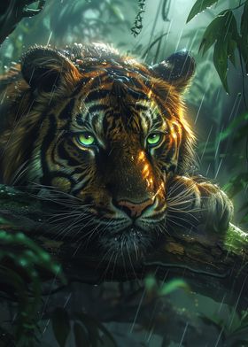 Tropical Rain forest Tiger