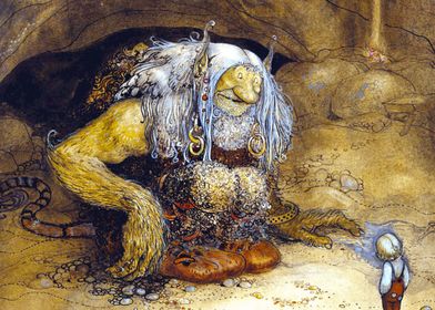 Cave Troll by John Bauer