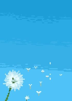 Dandelion Pixel Art