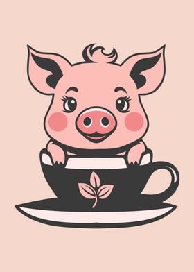 Baby Pig and Coffee