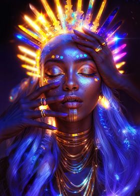 African Neon Goddess 