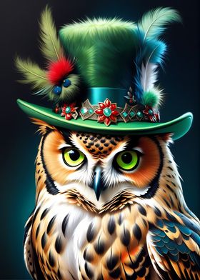 Owl with Hat