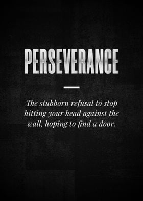 PERSEVERANCE The stubborn 