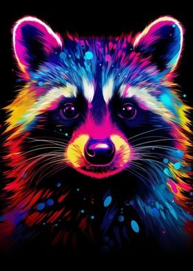 Neon Raccoon