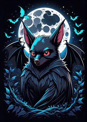 Moonlit Bat