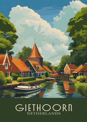 Giethoorn city Netherlands