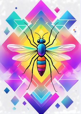 Geometric Color Mosquito