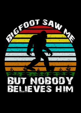 bigfoot saw me but nobody