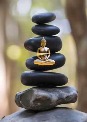Buddha Rock balancing